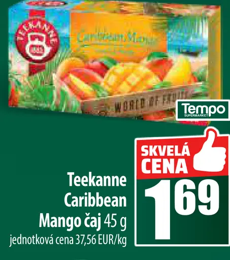 Teekanne Caribbean Mango ovocný čaj