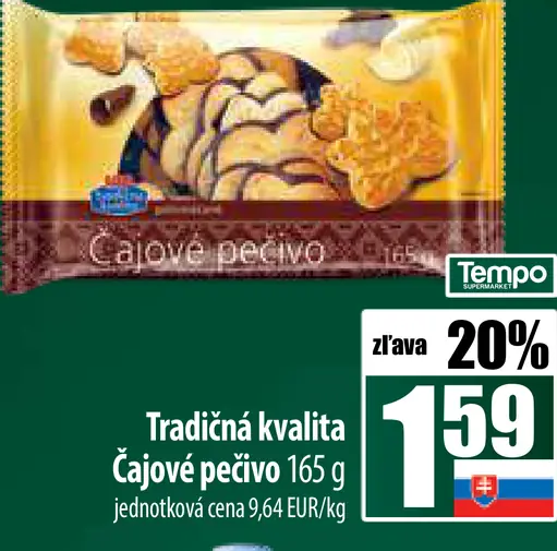 Tradičná kvalita Čajové pečivo