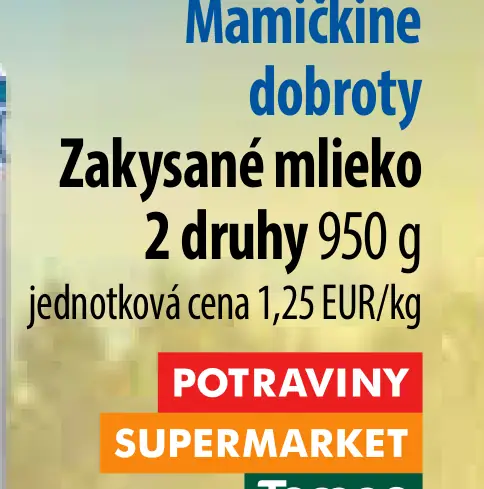Mamické dobroty Zákysané mlieko
