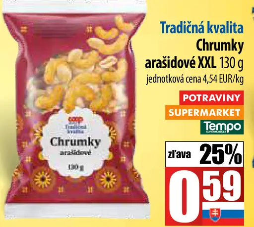Chrumky arašidové XXL