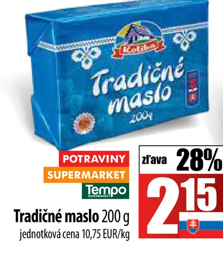 Tradičné maslo