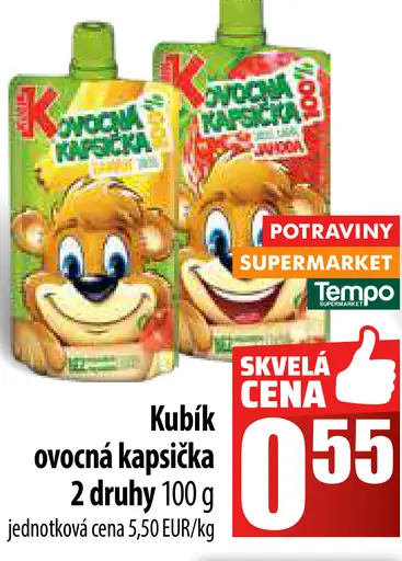 Kubík ovocná kapsička