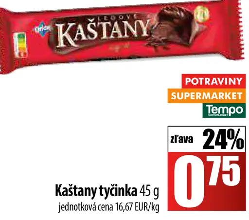 Kaštany tyčinka