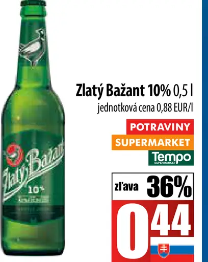 Zlatý Bažant Pivo