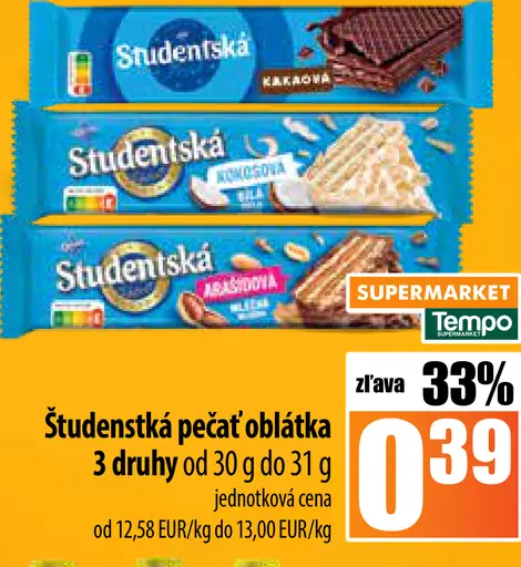 Študentská pečať oblátka