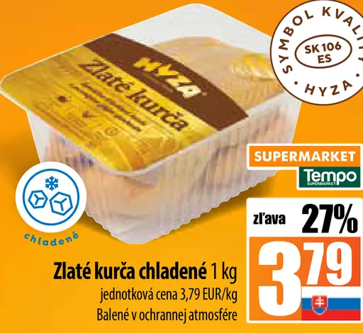 Zlaté kurča chladené