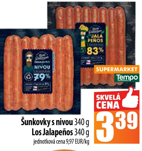 Šunkový s nivou Los Jalapeños