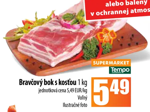 Bravčový bok s kosťou