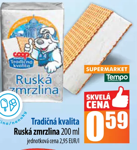 Tradičná kvalita Ruská zmrzlina