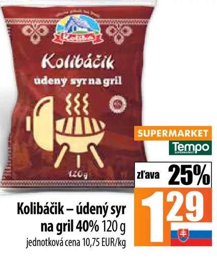 Kolibáčik údený syr na gril 40%
