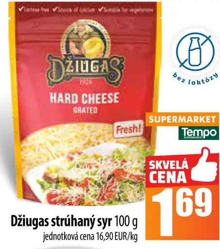 Džiugas syr strúhaný