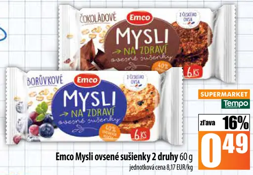 Emco Mysli ovsené sušienky