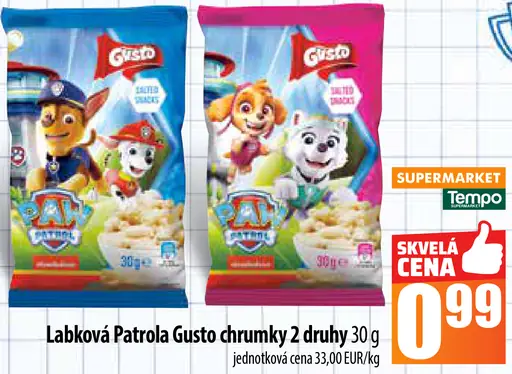 Labková Patrola Gusto chrumky