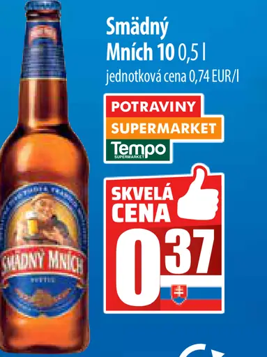 Budějovický Budvar Smädný Mních plechovka