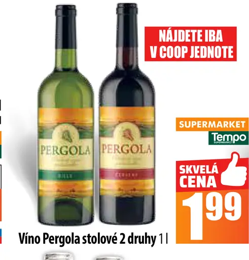Vino Pergola stolové