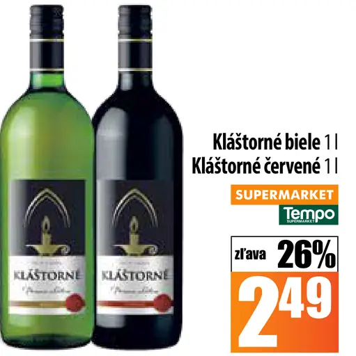 Kláštorné biele červené