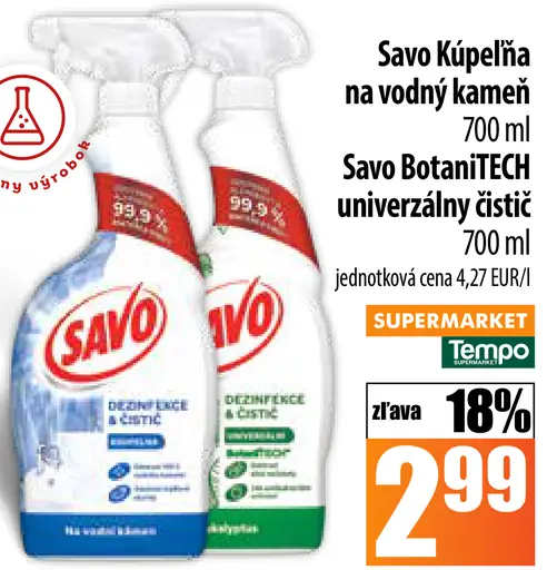 Savo kúpeľňa BotaniTECH univerzálny čistič