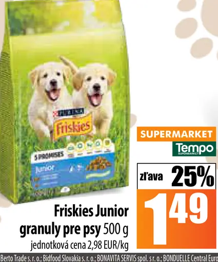 Friskies Junior granuly pre psy