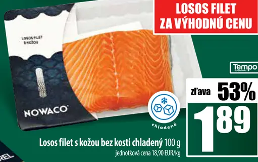 Nowaco Losos filety s kožou