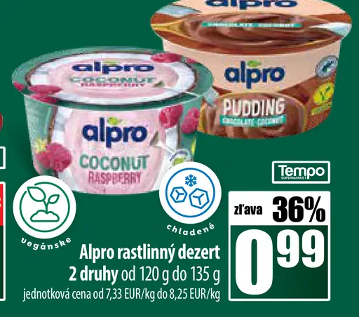 Alpro rastlinný dezert