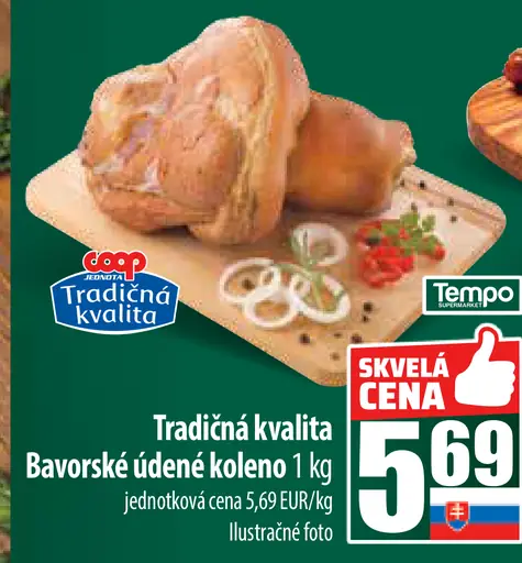 Tradičná kvalita Bavorské údené koleno