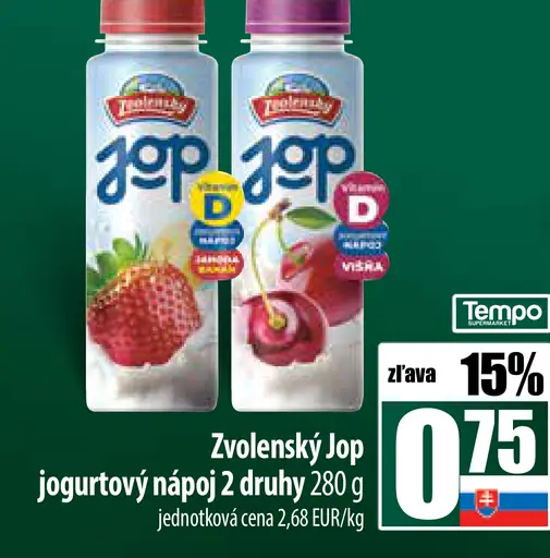Zvolenský Jop jogurtový nápoj