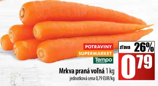 Mrkva praná voľná