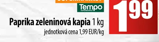 Paprika zeleninová kápia