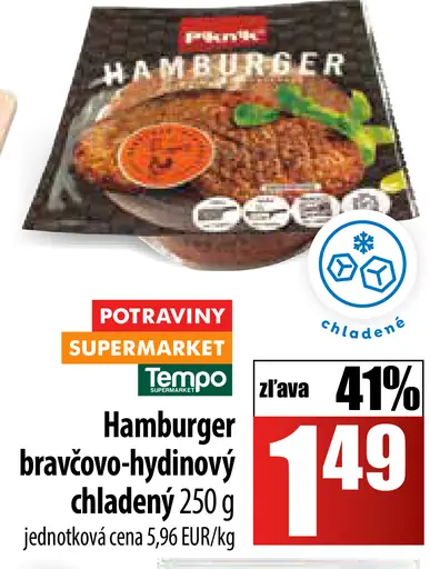 Hamburger bravčovo-hydinový