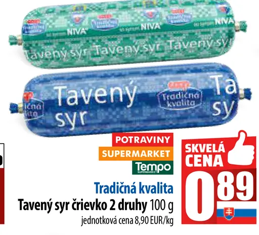 Tradičná kvalita Tavený syr v črievko