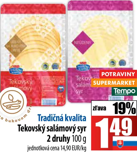 Tekovský salámový syr