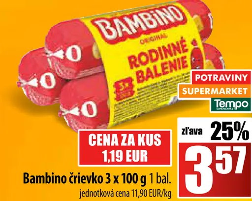 Bambino črievko