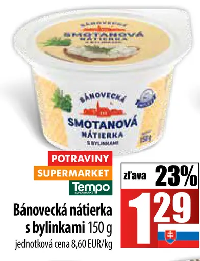 Bánovecká nátierka s bylinkami