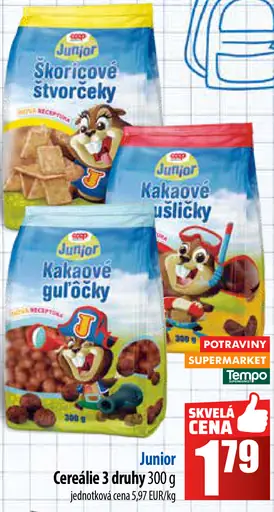 Manner Junior cereálie s rôznymi druhmi