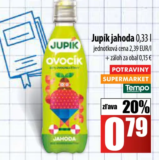 Jupik ovocný nápoj rôzne druhy