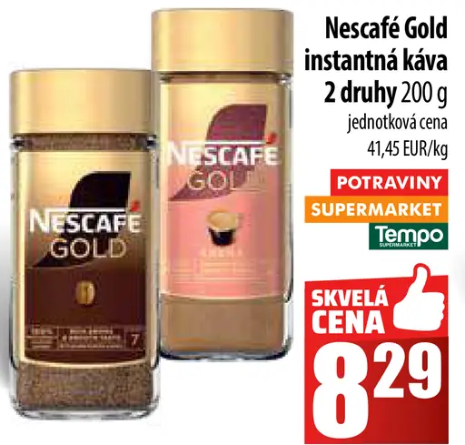 NESCAFÉ GOLD, instantná káva