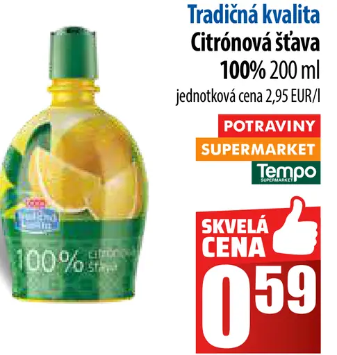 Borovica citrónová šťava