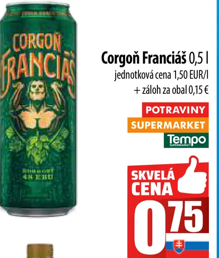 Corgoň Francúzsko plechovka