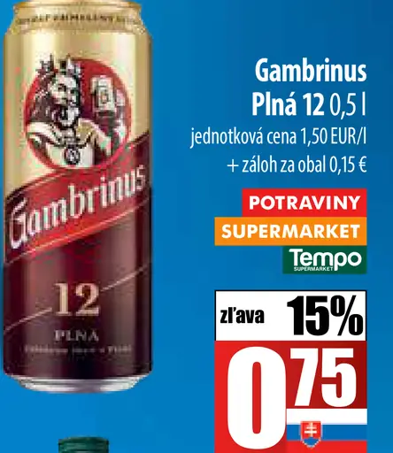 Gambrinus Plná plechovka