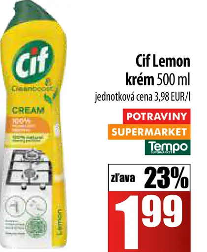 Cif Lemon krém