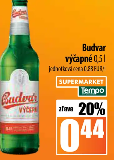 Budvar výčapné plechovka