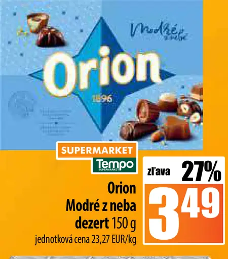 Orion Modré z neba dezert