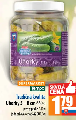 Uhorky 5 – 8 cm
