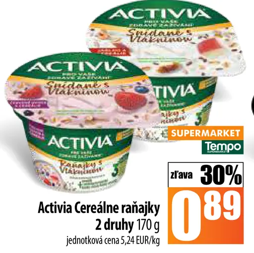 Activia cereálne raňajky