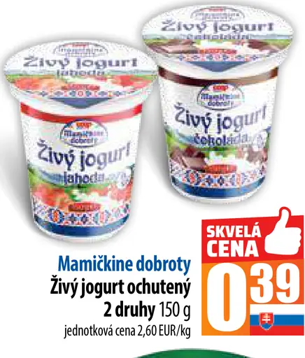 Mamičkine dobroty Živý jogurt ochutený