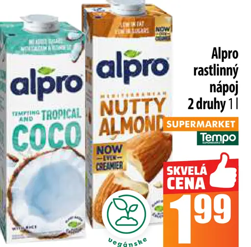 Alpro rastlinný nápoj