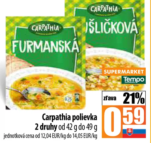 Carpathia Furmanská polievka Šlíčková