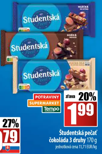 Študentská pečať čokoláda