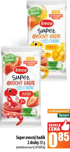 Emco Super ovocný hadíci bez cukru