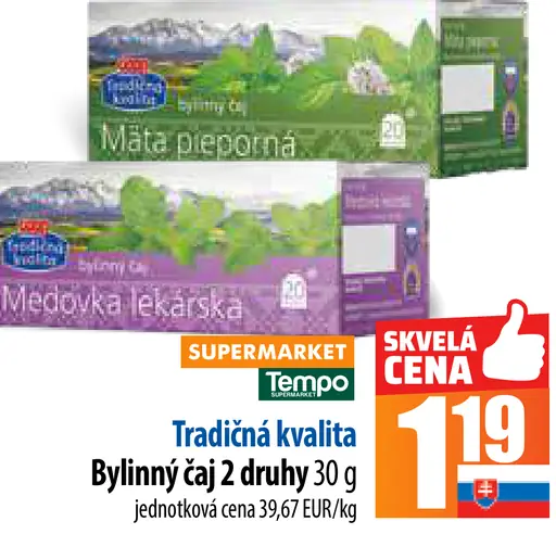 Tradičná kvalita Bylinný čaj